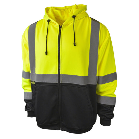 Radians SJ01B - 3 Class 3 Color Blocked Hooded Sweatshirt - Bayou Tool
