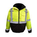 Radians SJ11QB Class 3 High Visibility Weatherproof Bomber Jacket with Quilted Built - in Liner - Bayou Tool