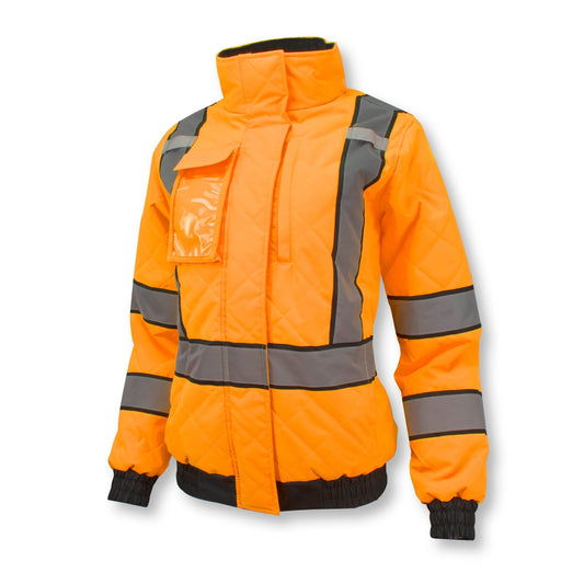 Radians SJ930 - 3 Women's Class 3 Quilted Bomber Jacket - Bayou Tool