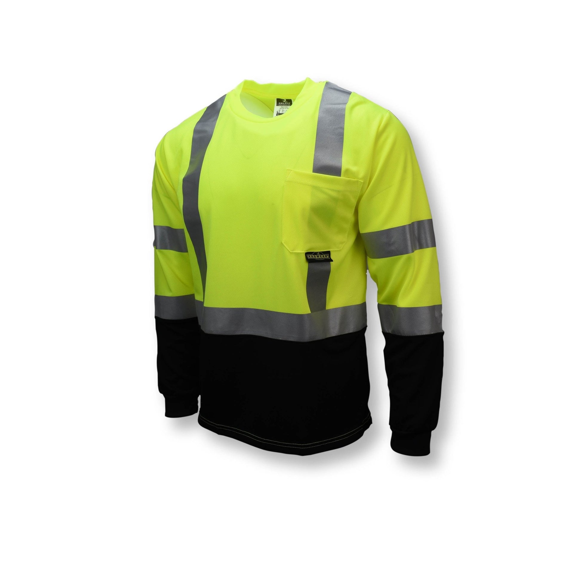 Radians ST21B Type R Class 3 Long Sleeve Black Bottom T-Shirt - Bayou Tool