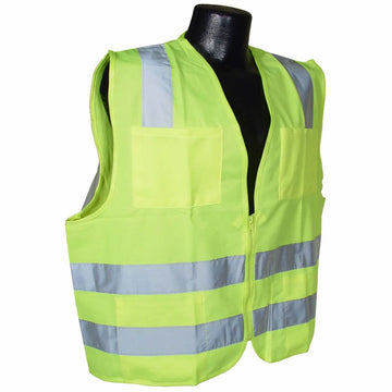 Radians Standard Class 2 Solid Vest - Maximum Visibility and Safety - Bayou Tool