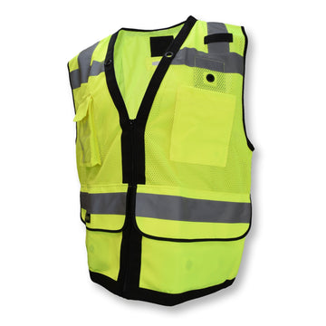 Radians SV59ZT Heavy Duty Surveyor Tether Vest with Zipper - Bayou Tool