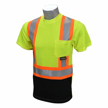 Radians Type R Class 2 Short Sleeve Black Bottom T-Shirt X - Back - Bayou Tool
