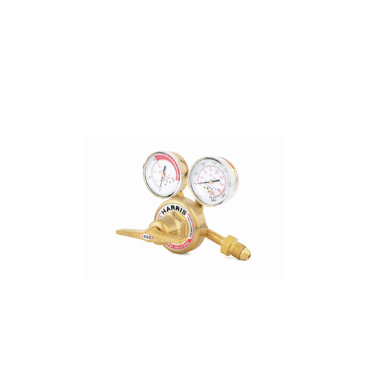 Refurbished Harris 450 - 15 - 510 Oxygen Regulator | Industrial - Duty Single - Stage Gas Pressure Control - Bayou Tool