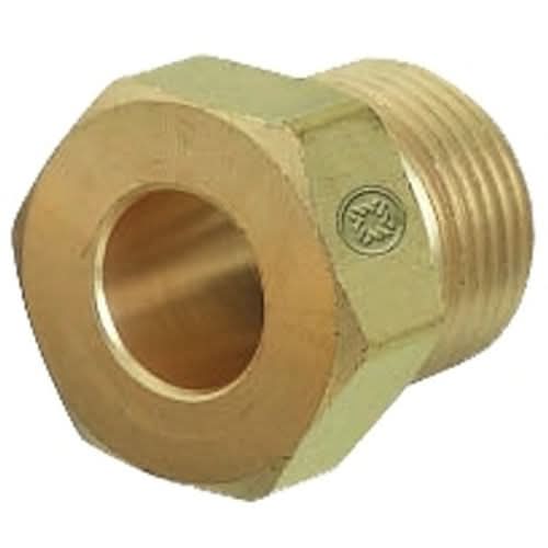 Regulator Inlet Nut, Argon/Helium/Nitrogen, Brass, CGA - 580 - Bayou Tool