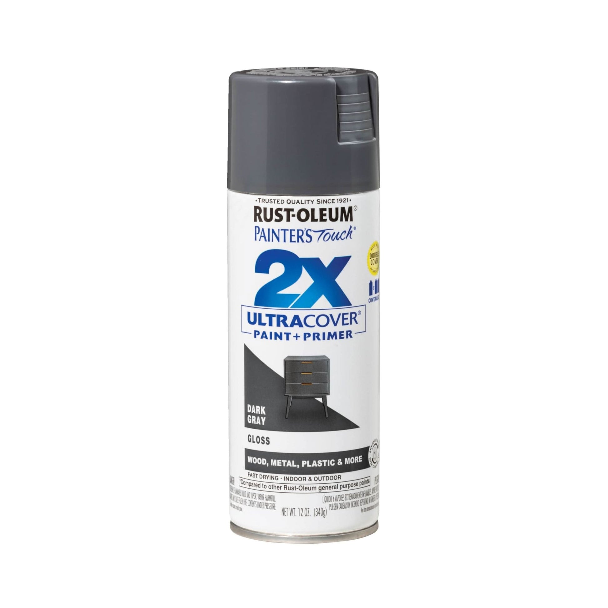Rust - Oleum Painter's Touch Ultra Cover 12oz Spray Paint - Smooth, Durable Finish for Multiple Surfaces - Bayou Tool