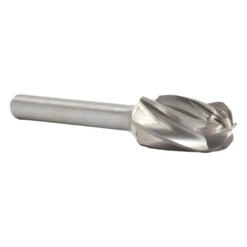 SC - 3NF 3/8" X 3/4" Cylindrical Radius End Carbide Bur 1/4" Shank for Aluminum - High Performance & Durable Cutting Tool | Drill America - Bayou Tool