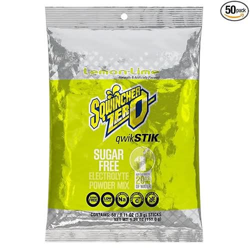 Sqwincher Zero Qwik Stik 50 pack, Sugar Free .11 0z - Bayou Tool