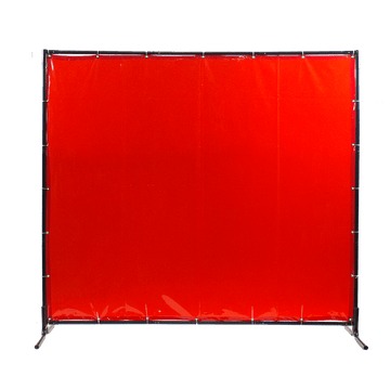 Techniweld 6x6 Welding Screen – Orange, Flame - Resistant 14 Mil Screen Only for Safe Work Environments - Bayou Tool