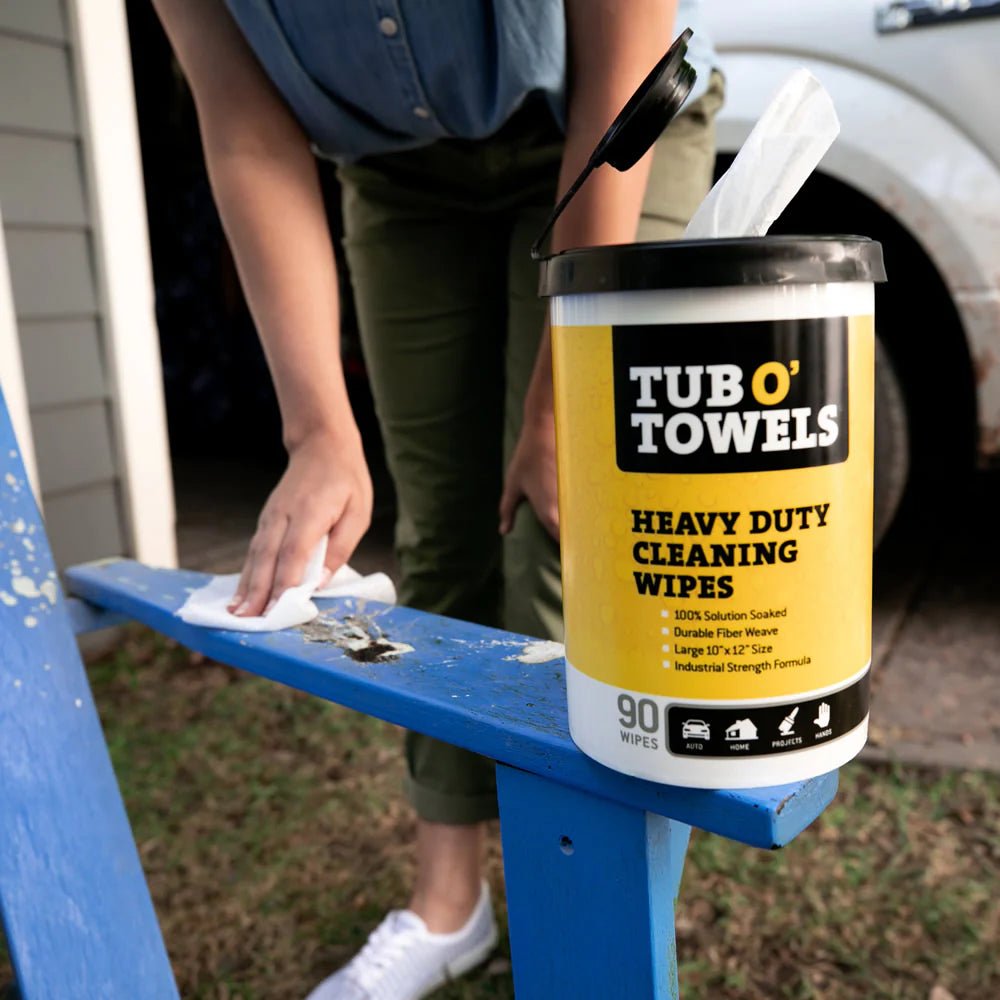 Tub O Towels TW90 Heavy - Duty 10" x 12", Cleaning Wipes - Bayou Tool