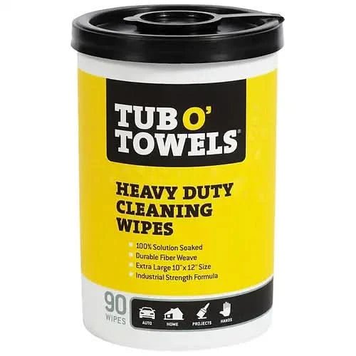 Tub O Towels TW90 Heavy - Duty 10" x 12", Cleaning Wipes - Bayou Tool