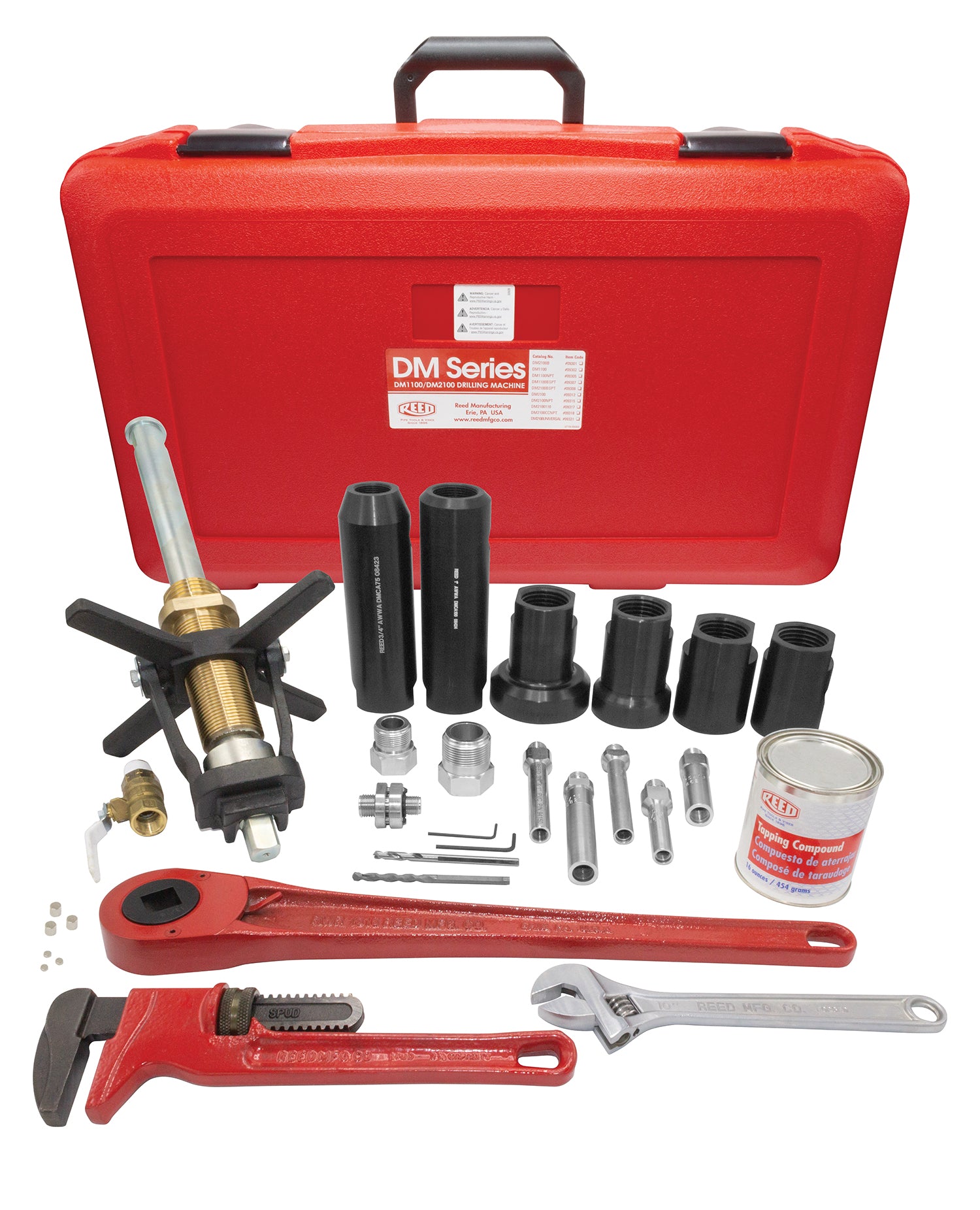 REED Universal Awwa  Npt  Precision Drilling Tool for Water Service Installations by Reed Mfg - Pipeline Tool