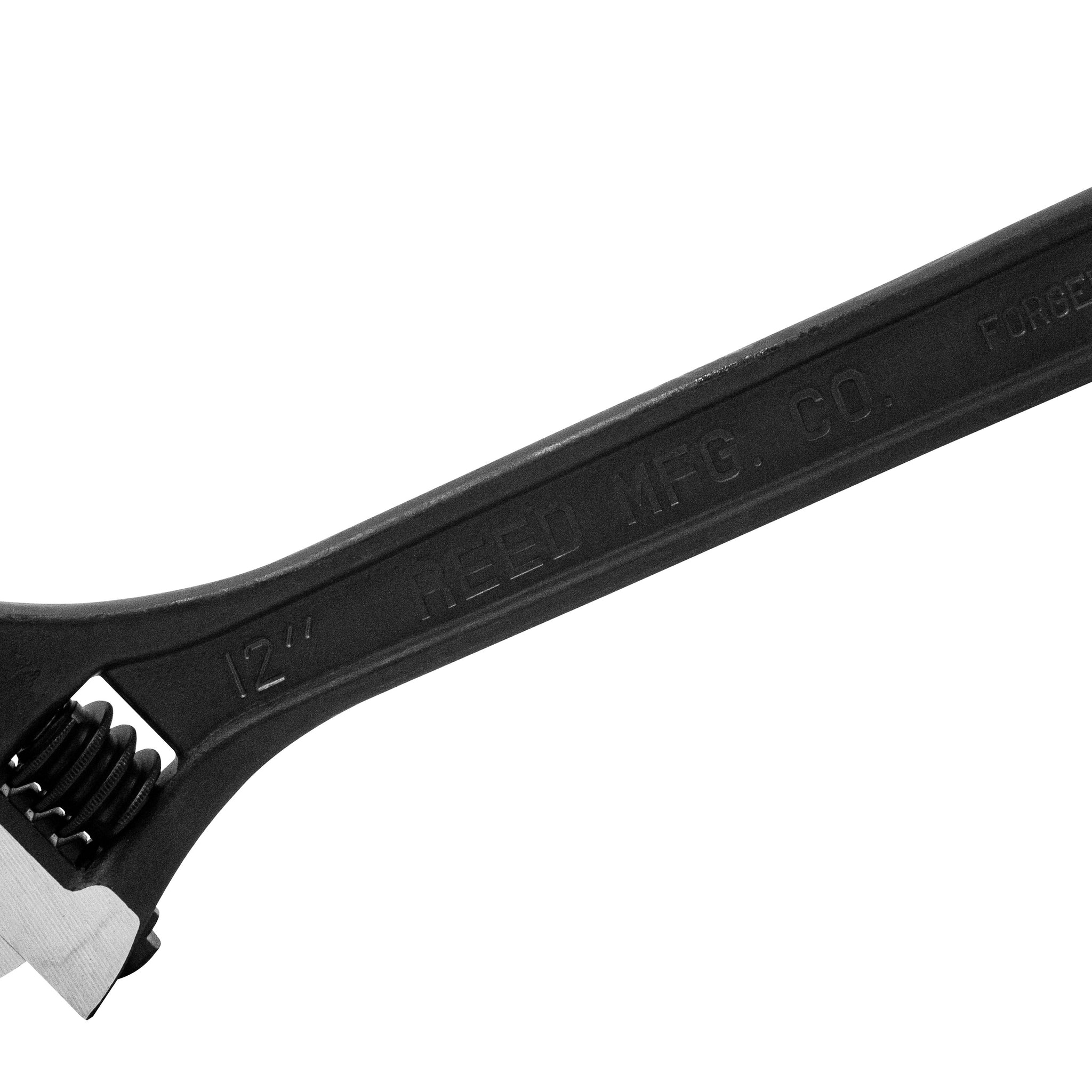 REED Cwb12 12" Black Adjustable Wrench  Heavy-Duty Hardware for Industrial Tool Assemblies by Reed Mfg - Pipeline Tool
