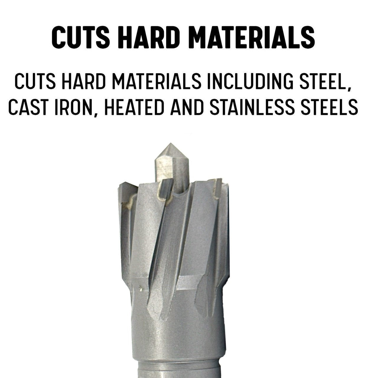 1 - 1/4" X 1 - 3/8" Carbide Tipped Annular Cutter with Pilot Pin - High Performance & Durable Cutting Tool | Drill America - Bayou Tool