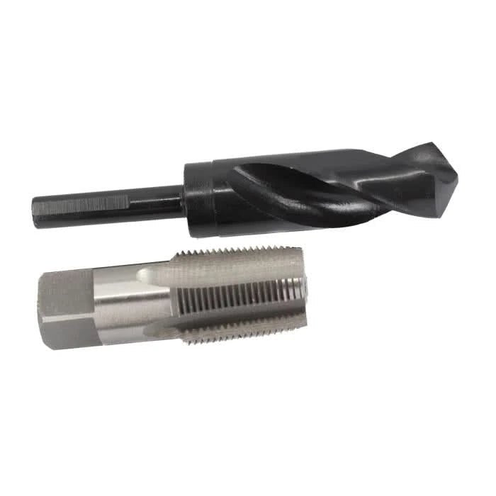 1" Carbon Steel NPT Pipe Tap and 1 - 5/32" HSS Drill Bit Kit - High Performance & Durable Cutting Tool | Drill America - Bayou Tool