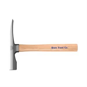 Bon 11-315 Brick Hammer - Steel City 18 Ounce Wood Handle  | Masonry Tool for Pros