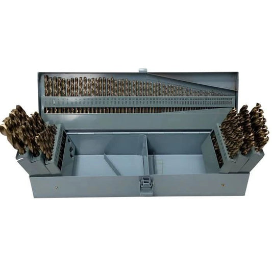 115 Piece Cobalt Jobber Length Drill Bit Set, 1/16" - 1/2" A - Z and 1 - 60, DWDCO Series - High Performance & Durable Cutting Tool | Drill America - Bayou Tool
