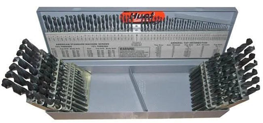 115 Piece HSS Polished Jobber Length Drill Bit Set, 1/16" - 1/2", A - Z, 1 - 60 - High Performance & Durable Cutting Tool | Drill America - Bayou Tool