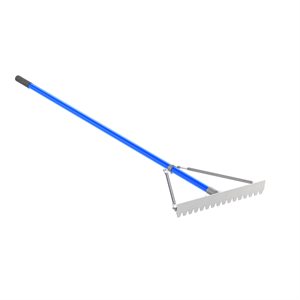 Bon 12-230 Roofing Lute Rake - Aluminum 24" - 6 Foot Aluminum Handle Equipped with reinforcement braces | Roofing Tool for Pros