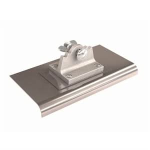Bon 12-289 Walk Edger - Stainless Steel Flip Flop 8 X 4" - 1/2" Radius 5/8" Lip 8" long x 4" wide | Concrete Tool for Pros