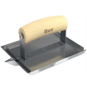 Bon 12-591 Universal Groover - Stainless Steel 6" X 4 3/4" Bit 1/2" X 3/8" Wood Handle One end turned up | Concrete Tool for Pros