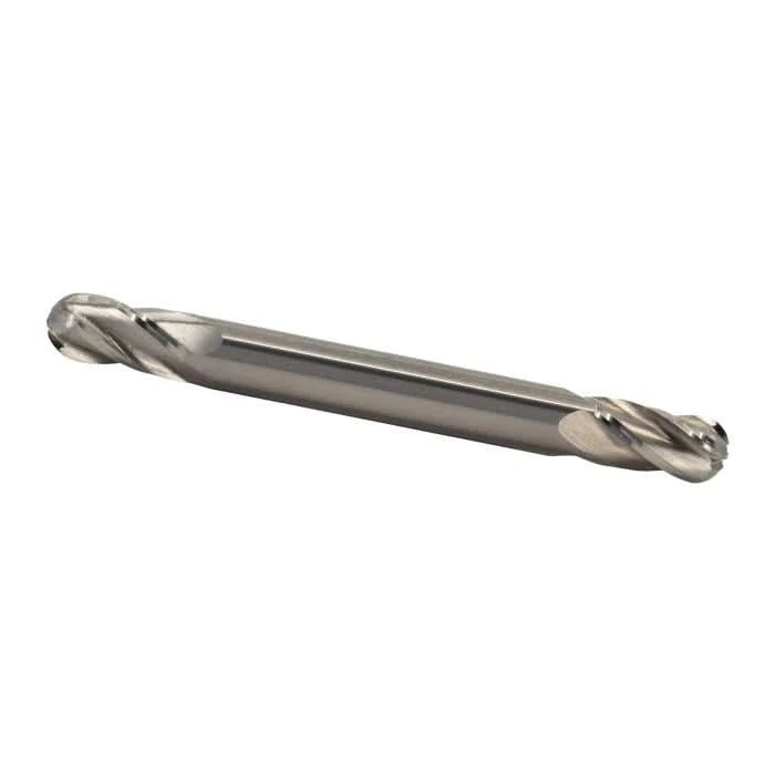 1/2" Carbide 4 Flute Double End Stub Ball End Mill - High Performance & Durable Cutting Tool | Drill America - Bayou Tool