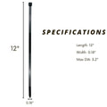 12 - Inch Heavy - Duty Zip Ties | 50 lb Strength | UV & Weather Resistant | Industrial - Grade Nylon - Bayou Tool