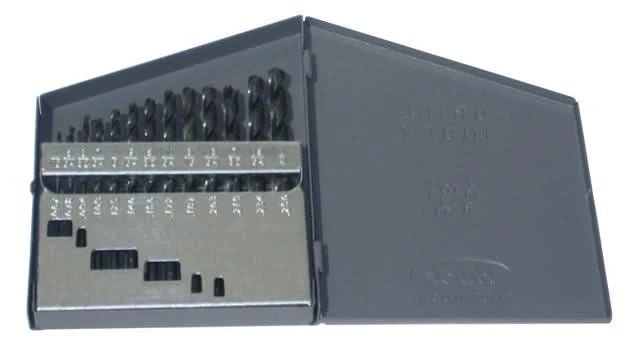 13 Piece HSS Black Oxide Jobber Length Drill Bit Set, DWDN, 1.00mm - 7.00mm - High Performance & Durable Cutting Tool | Drill America - Bayou Tool