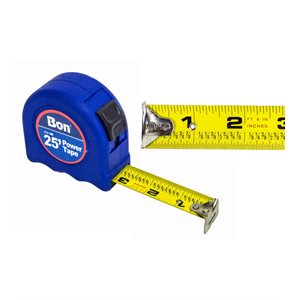 Bon 14-160 Power Tape - Bon 25 ' X 1" | Layoutt Tool for Pros - Pack of 10