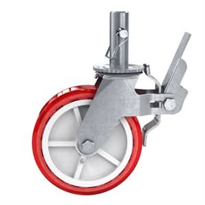 Bon 14-282 Scaffold Caster - 8" Diameter - 1 3/8" Stem 1-3/8" stem diameter | Masonry Tool for Pros