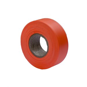 Bon 14-737 Flagging Tape - Glo Orange 150 ' X 1 3/16" - (12/Pkg) | Layoutt Tool for Pros