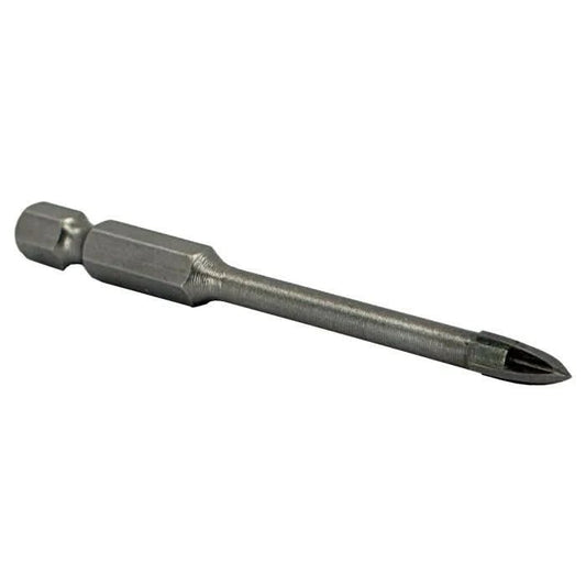 1/4" Carbide Tipped 4 Flute Glass & Tile Drill Bit with Hex Shank - High Performance & Durable Cutting Tool | Drill America - Bayou Tool