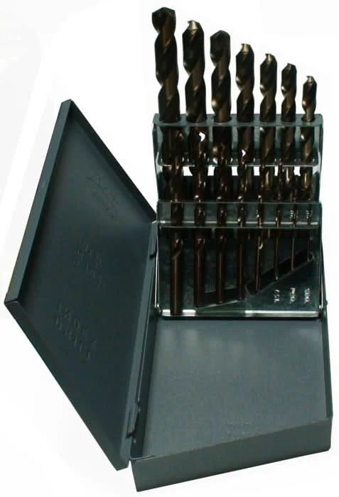 15 Piece Cobalt Jobber Length Drill Bit Set, 1/16" - 1/2", DWDCO Series - High Performance & Durable Cutting Tool | Drill America - Bayou Tool