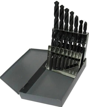 15 Piece HSS Black Oxide Jobber Length Drill Bit Set, DWDN, 1/16" - 1/2" - High Performance & Durable Cutting Tool | Drill America - Bayou Tool