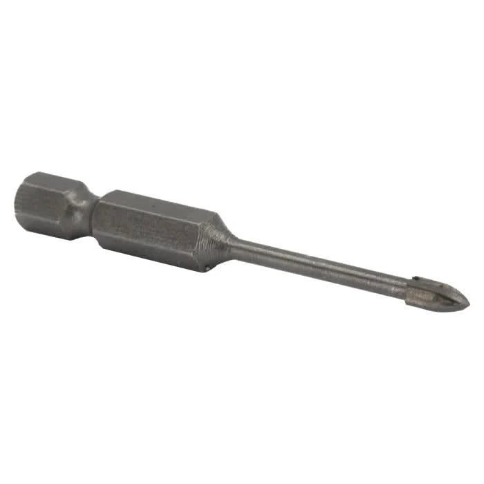 1/8" Carbide Tipped 4 Flute Glass & Tile Drill Bit with Hex Shank - High Performance & Durable Cutting Tool | Drill America - Bayou Tool