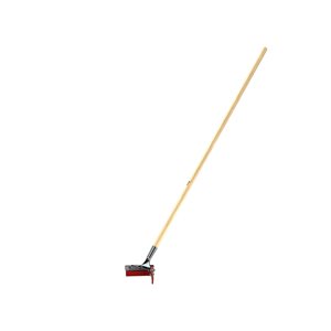 Bon 19-200 Squeegee -V Shape Red Rubber- 5 Foot Wood Handle Funnels the material into the crack | Roofing Tool for Pros
