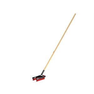Bon 19-201 Squeegee -U Shape Red Rubber- 5 Foot Wood Handle Funnels the material into the crack | Roofing Tool for Pros
