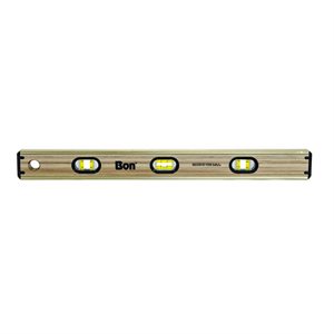 Bon 21-390 Laminated Brass Bound Level Bon 24" | Layoutt Tool for Pros