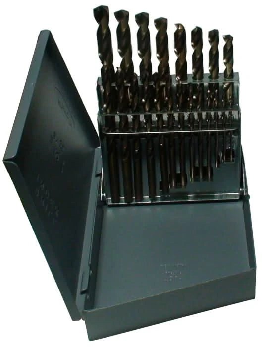 21 Piece Cobalt Jobber Length Drill Bit Set, 1/16" - 3/8", D/ACO Series - High Performance & Durable Cutting Tool | Drill America - Bayou Tool