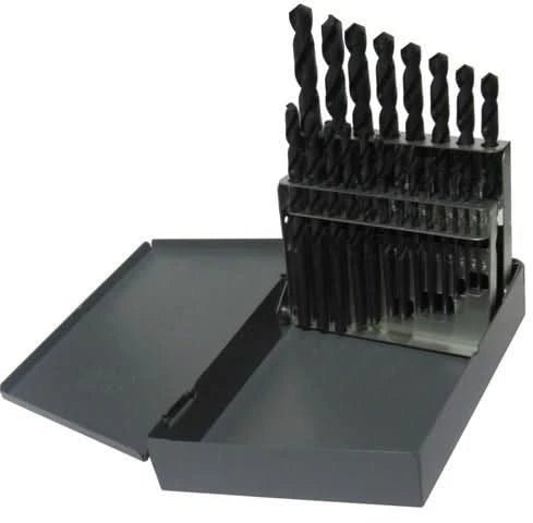 21 Piece HSS Black Oxide Jobber Length Split Point Drill Bit Set, D/ASP, 1/16" - 3/8" - High Performance & Durable Cutting Tool | Drill America - Bayou Tool