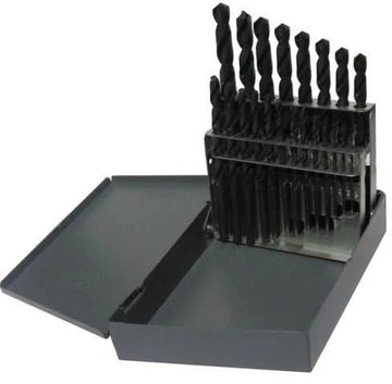 21 Piece HSS Black Oxide Jobber Length Split Point Drill Bit Set, D/ASP, 1/16" - 3/8" - High Performance & Durable Cutting Tool | Drill America - Bayou Tool