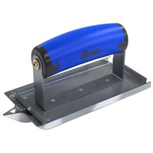 Bon 22-434 Universal Groover - Stainless Steel 6" X 3" Bit 1/2" X 1/2"Cg Handle One end turned up | Concrete Tool for Pros