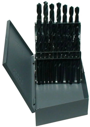 26 Piece HSS Black Oxide Jobber Length Drill Bit Set, DWDN, A - Z - High Performance & Durable Cutting Tool | Drill America - Bayou Tool