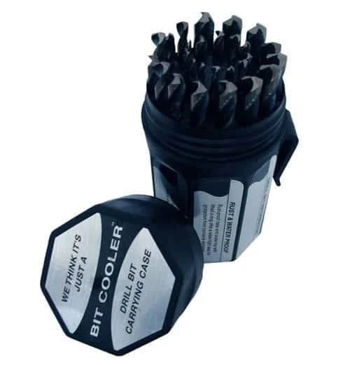 29 Piece HSS Black Oxide Split Pont Drill Bit Set, 1/16" - 1/2", Round Bit Cooler Case, D/ASP Series - High Performance & Durable Cutting Tool | Drill America - Bayou Tool