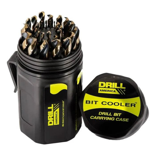 29 Piece HSS Contractor Bit Cooler Drill Bit Set, 1/16" - 1/2" - High Performance & Durable Cutting Tool | Drill America - Bayou Tool