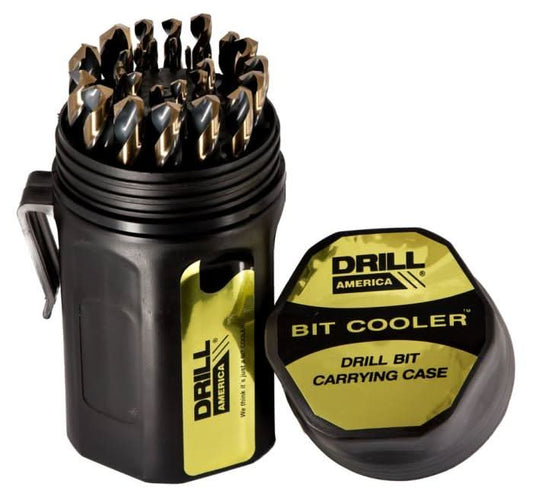 29 Piece HSS Killer Force Bit Cooler Drill Bit Set, 1/16" - 1/2" - High Performance & Durable Cutting Tool | Drill America - Bayou Tool