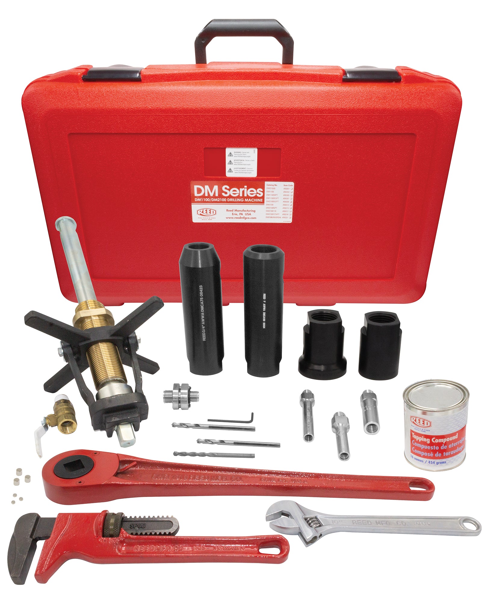 REED 3/4-1" Tap 3/4-2" 110"  Built for AWWA Standard Pipe Service by Reed Mfg - Pipeline Tool