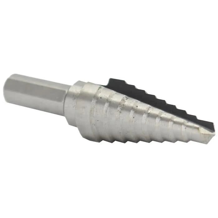 3 HSS Step Drill Bit (1/4" - 3/4" by 1/16") - High Performance & Durable Cutting Tool | Drill America - Bayou Tool