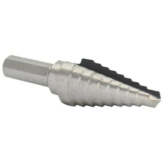 3 HSS Step Drill Bit (1/4" - 3/4" by 1/16") - High Performance & Durable Cutting Tool | Drill America - Bayou Tool