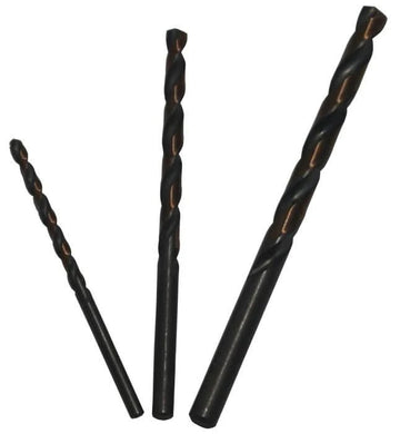 3 Piece HSS Black & Gold KFD Split Point Jobber Length Drill Bit Killer Force Drill Bit Set 1/8" - 1/4" Plastic Pouch - High Performance & Durable Cutting Tool | Drill America - Bayou Tool